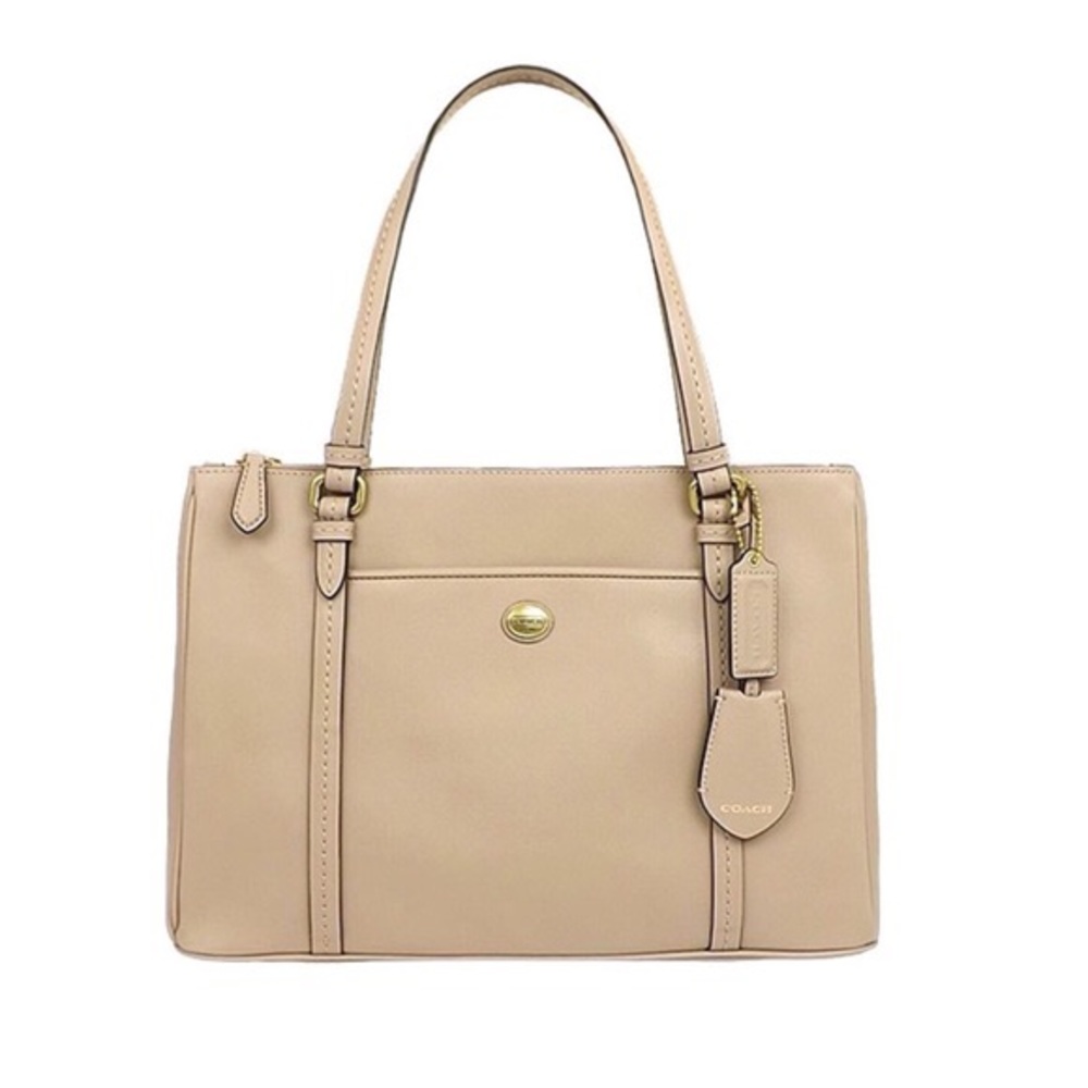 COACH Saffiano Leather Carryall Tote shoulder bag
